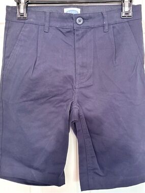 Old Navy Navy Pleated Shorts boys sz 12 NWT